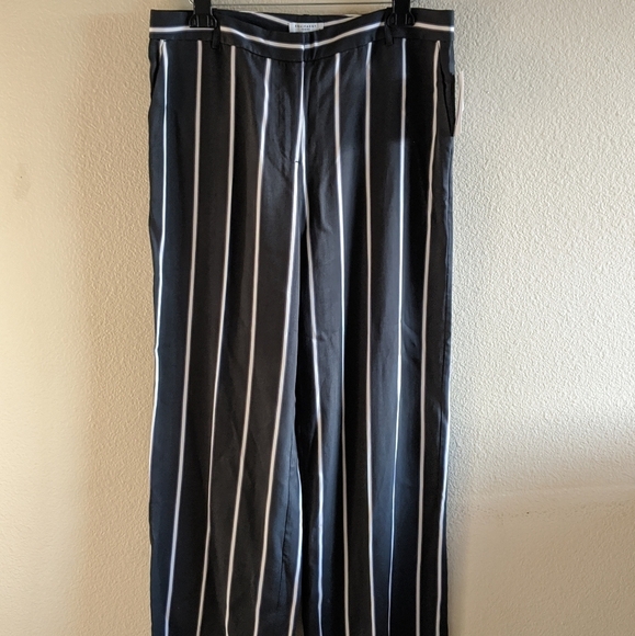 EQUIPMENT Arwen striped twill wide-leg pants sz 12 - Picture 5 of 7